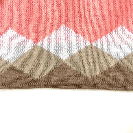 diamond pattern sweater