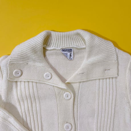 70s knitting cardigan / 6years