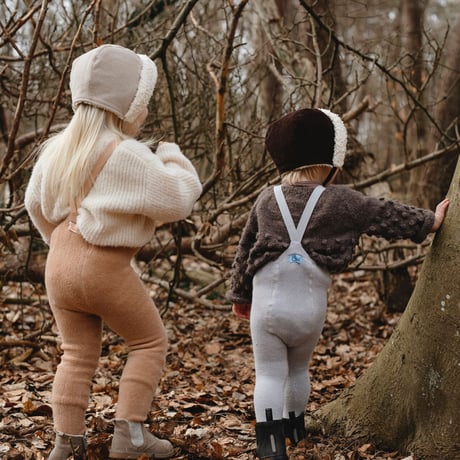SILLY Silas Teddy Warmy Tights Collection_Pearl Grey