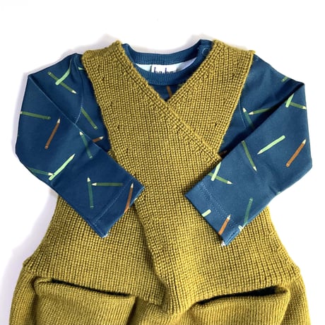 NAMUUU_CROSSNECK OVERALLS (Camel/Poppy Red/Olive) / 4years