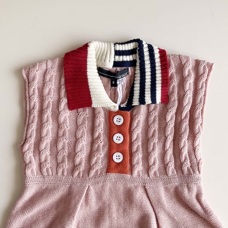 LIGNE NOIRE ENFANTS_ LITTLE DRESS (Vintage Pink) / 6years