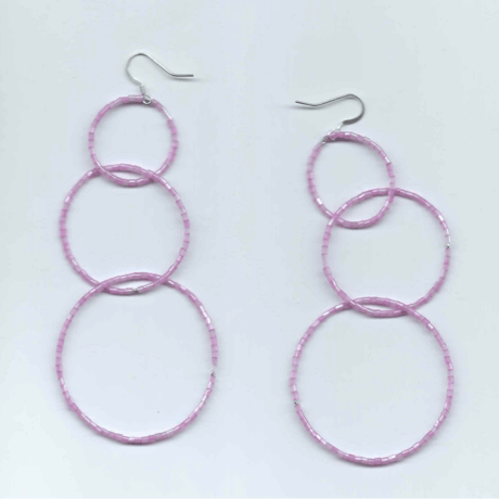Talina_Earrings/BANI (pale pink/orange)