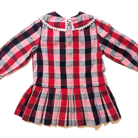 50s plaid dress / 3-6years