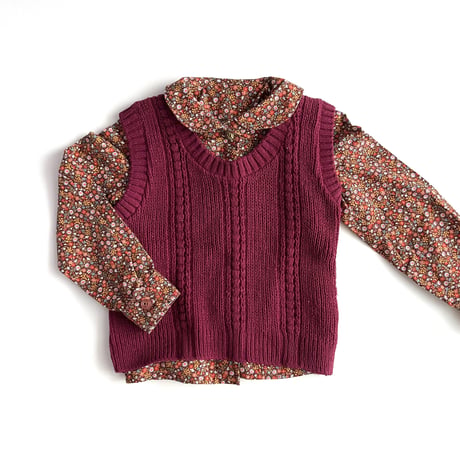 70s flower blouse (dead stock)