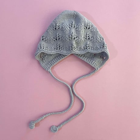 RKO_Lace Bonnet Hat (Peach,Pink) / 3-6.6-12months