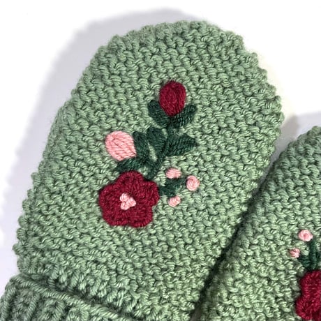 RKO_Mittens (GREY/GREEN/RED) / 1-2,3-4,5-6years