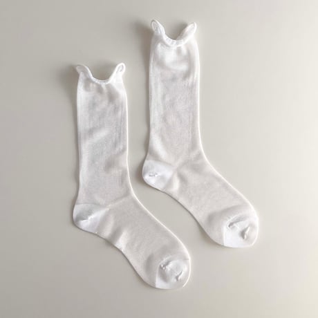 2e CHESTS×MARCOMONDE_SHEER LADYS socks (Pink,White)