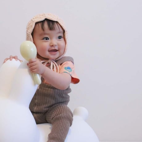 RKO_Lace Bonnet Hat (Peach,Pink) / 3-6.6-12months
