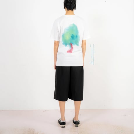 Wild Animals_UNISEX T-shirt (Donkey,Tree) / S