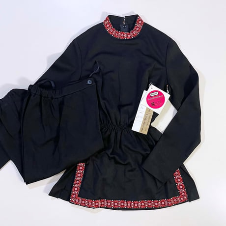 70s tops&pants outfit (dead stock) / 34