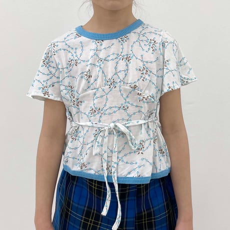 flower textile T-shirts / 10years