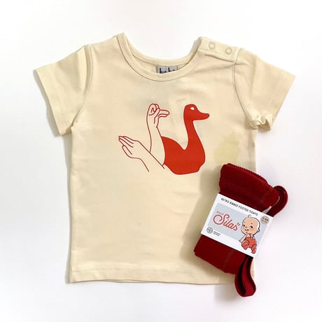 Ba*Ba kidswear_Swan Baby Shirt / 68cm