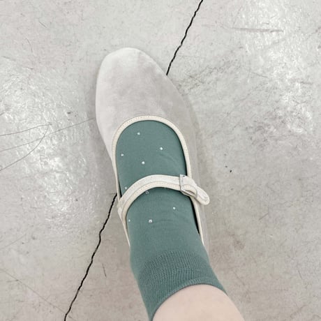 2e CHESTS×MARCOMONDE_STONE SHORT socks (Green,Pink,White)