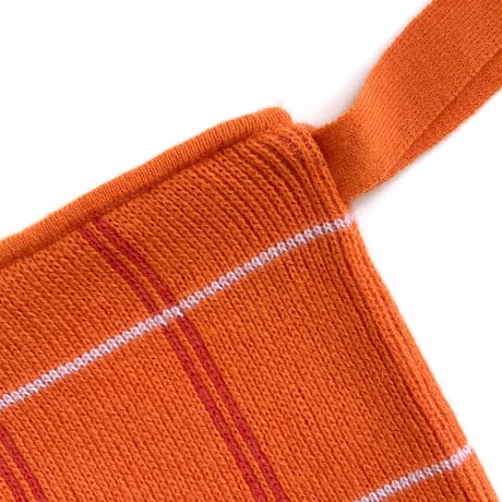 LIGNE NOIRE E._TARTAN ZIP POCHETTE (YELLOW/ORANGE)