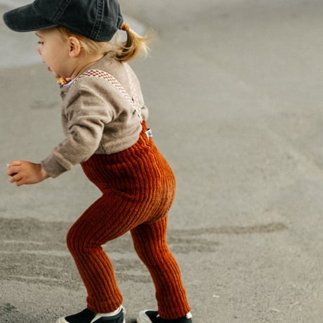 SILLY Silas Granny Teddy Warmy Footless Collection_Cinnamon Checked