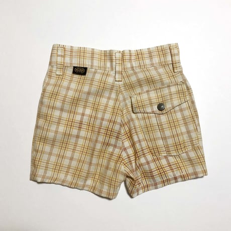 60's mustard plaid pants / 5-6years