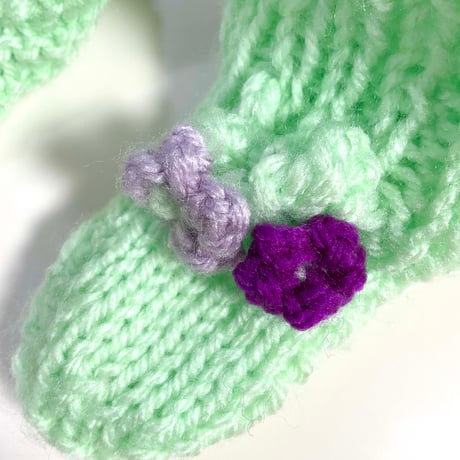 knitting hat&booties set