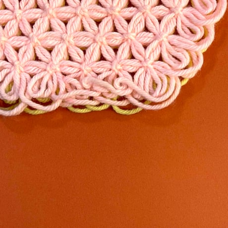 crochet mat (Lemon)