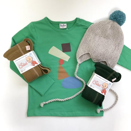Ba*Ba kidswear_Long Sleeve (GREEN) / 98,104cm