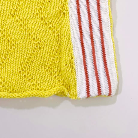 LIGNE NOIRE ENFANTS_ SHORT LACE LARGE PANT YELLOW / 6years