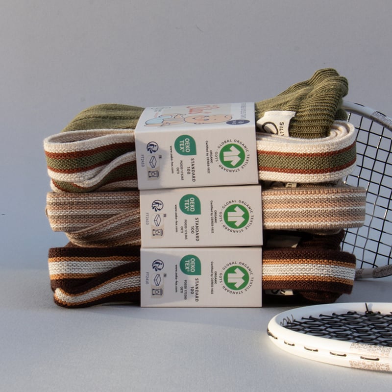 SILLY Silas Footless Collection_Olive Striped |