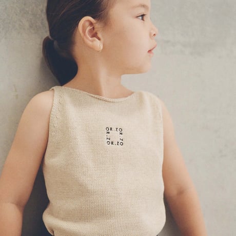Orzo Studios_BUTTER KNIT TOP (OAT,GREY MARLE) / 4-5,6-7years