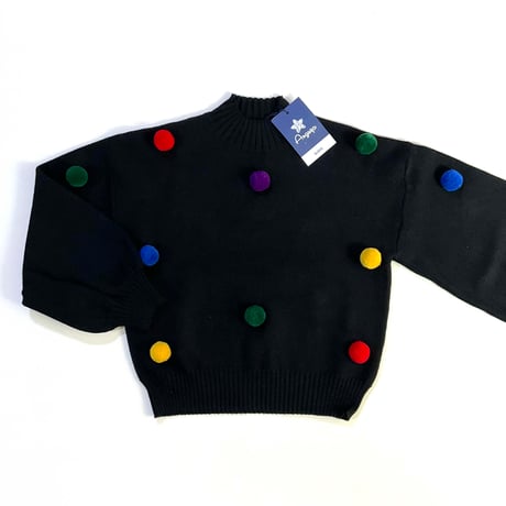 dots sweater (dead stock) / 130cm