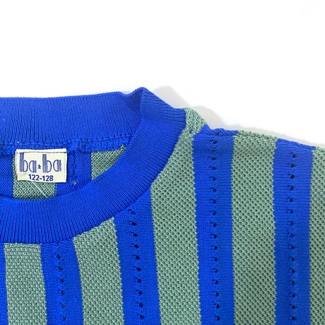 Ba*Ba kidswear_Knit Shirt (YELLOW,GREEN BLUE) / 5-6,7-8years