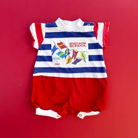 stripe romper / 0-6months