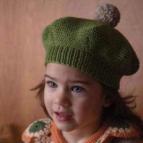 RKO_Beret Hat (GREY/RED) / 3-5years