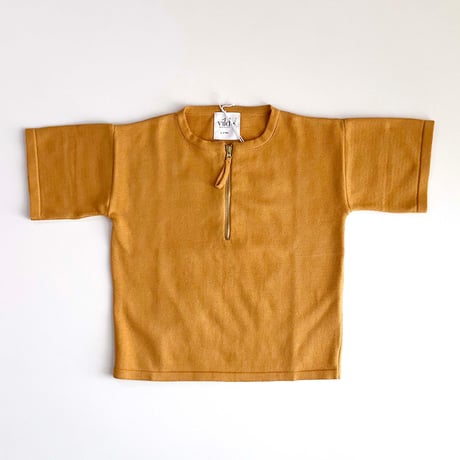 Vild-House of Little_KIMONO SHIRT (ARCHIPELAGO BLUE/DARK OCHRE) / 3-4,4-5,5-6years