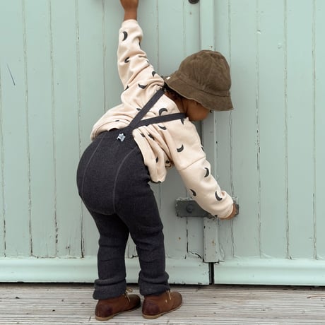SILLY Silas Roomy Footless Collection_Dark Grey Blend