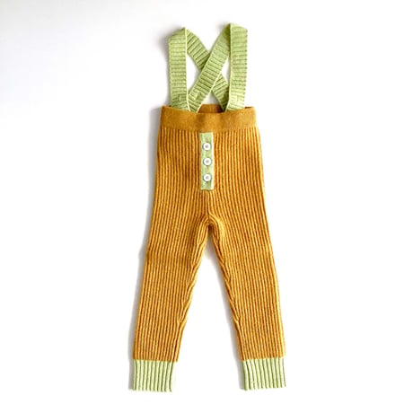 LIGNE NOIRE ENFANTS_ LEGGING (Gold Beige/Water) / 1,2years
