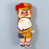 vintage stuffed toy_Ice Cream Girl