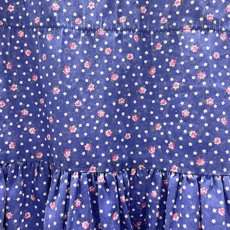 70s flower dots dress / 8years