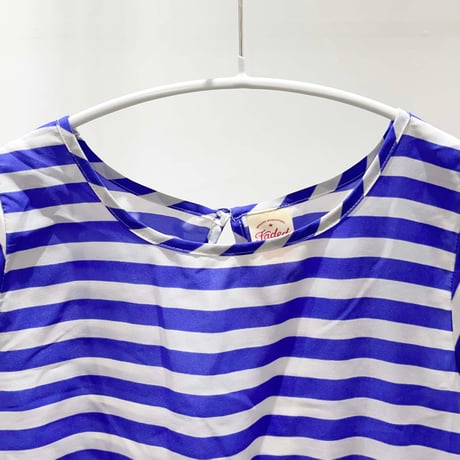 stripe dress (dead stock) / 10-12years