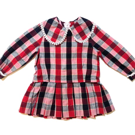 50s plaid dress / 3-6years