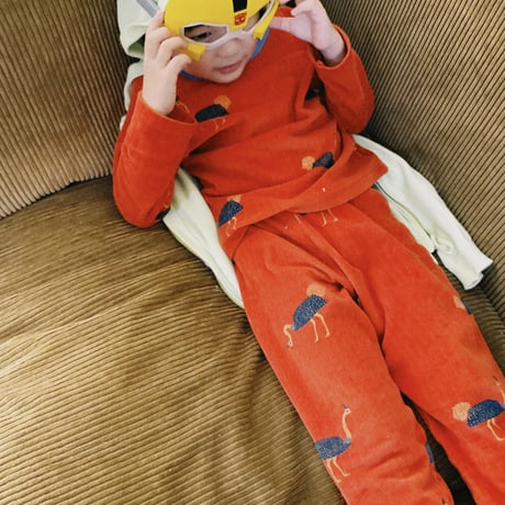Ba*Ba kidswear_Pajama (PENCILS/OSTRICH) / 104,110cm