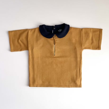 Vild-House of Little_KIMONO SHIRT (ARCHIPELAGO BLUE/DARK OCHRE) / 3-4,4-5,5-6years
