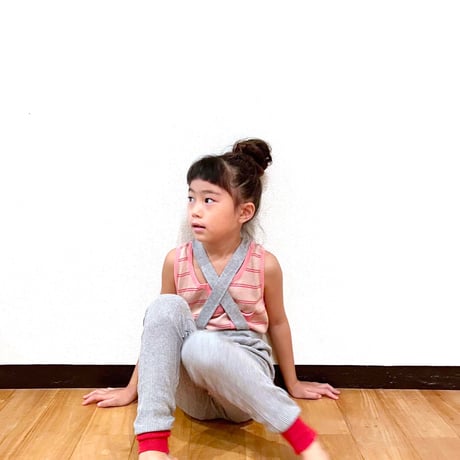 LIGNE NOIRE ENFANTS_ TANK TOP STRIPES (Vintage Pink/Multi) / 6years