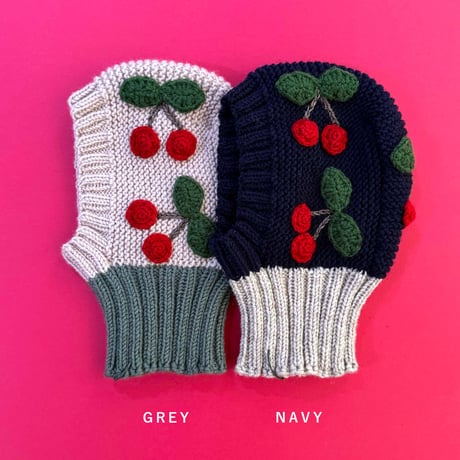 RKO_Cherry Helmet (GREY/NAVY) / 6-12months