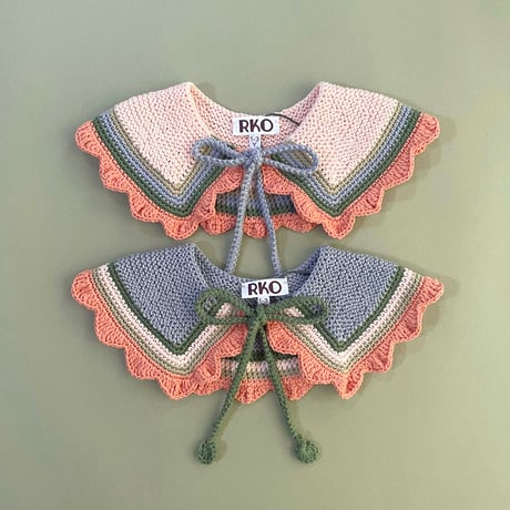 RKO_Cotton Collar (Peach,Grey) / 3-5,6-7years