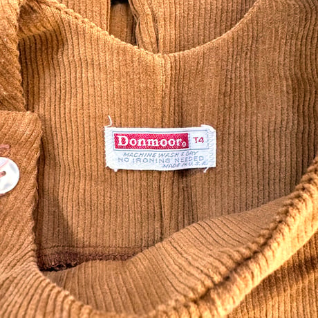 70s corduroy overalls (Blue,Brown) / 4years