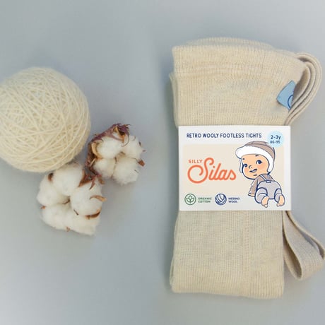 SILLY Silas Wooly Warmy Footless Collection_Cream Blend