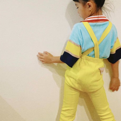 LIGNE NOIRE ENFANTS_ RELAX LEGGING (Yellow/Grey Melange) / 4years