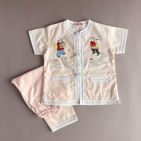 china tops&pants outfit (dead stock) / 4years