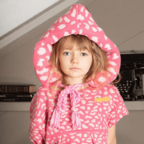 LIGNE NOIRE E._LEOPARD HAT (SHOCK PINK)