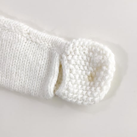 white knitting foodie cardigan