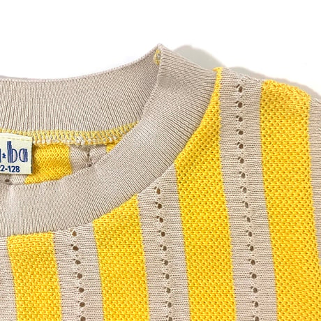 Ba*Ba kidswear_Knit Shirt (YELLOW,GREEN BLUE) / 5-6,7-8years