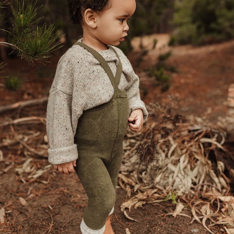 SILLY Silas Teddy Warmy Footless Collection_Olive